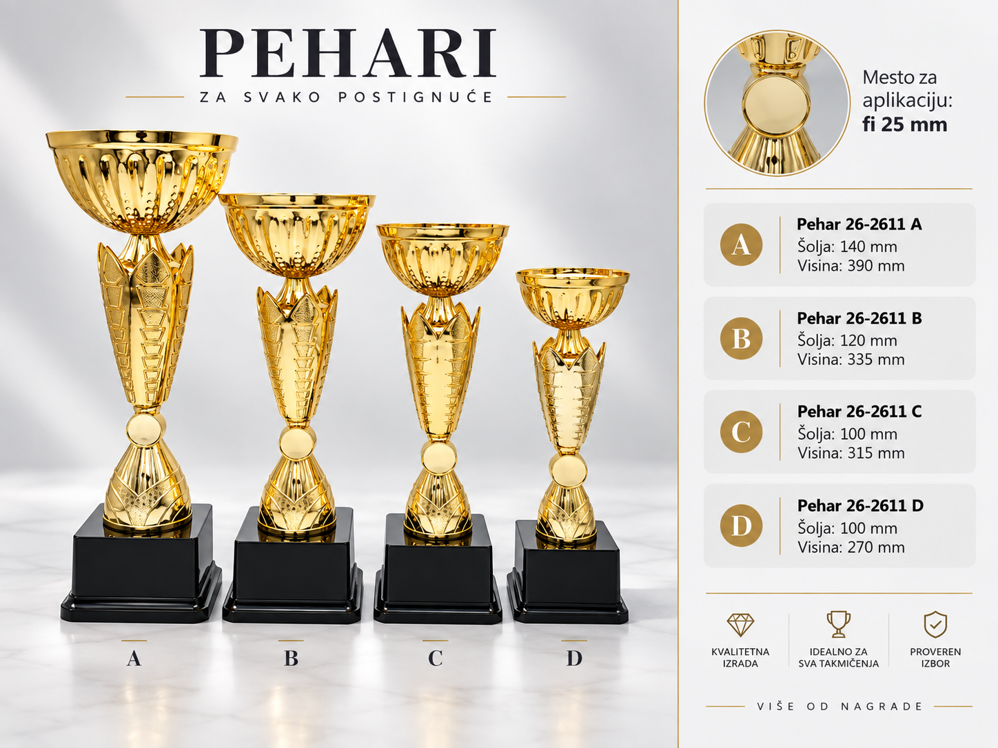 Pehari medalje i plakete Multiprint