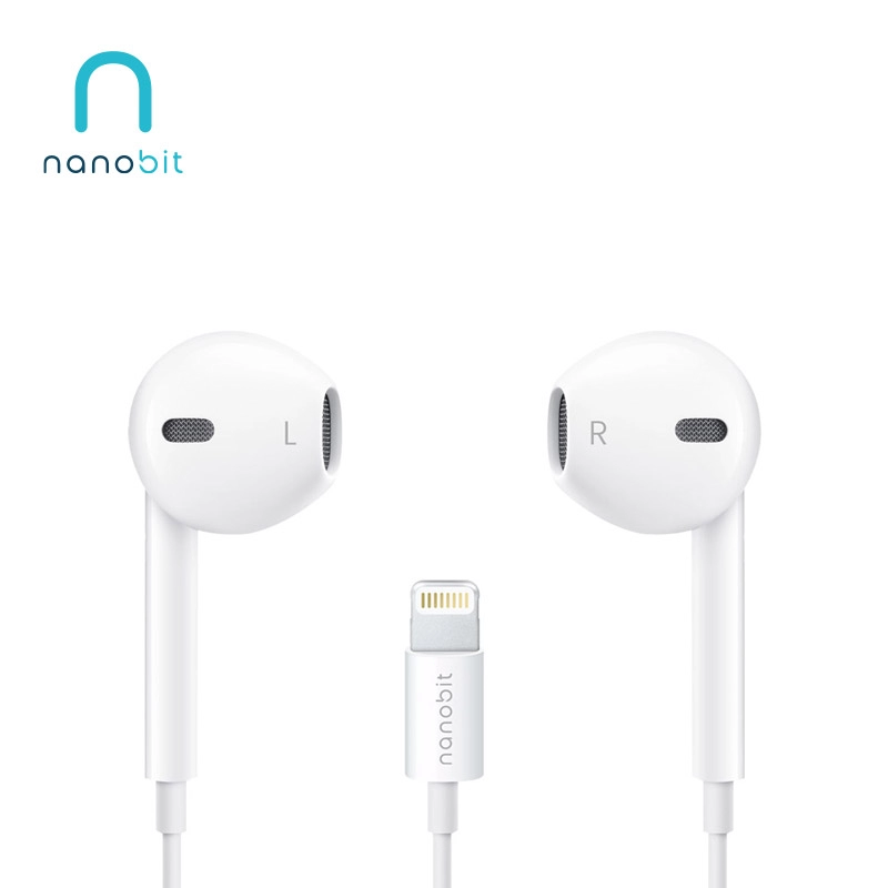 Slusalice NanoBeats NB301 za iPhone Lightning bele